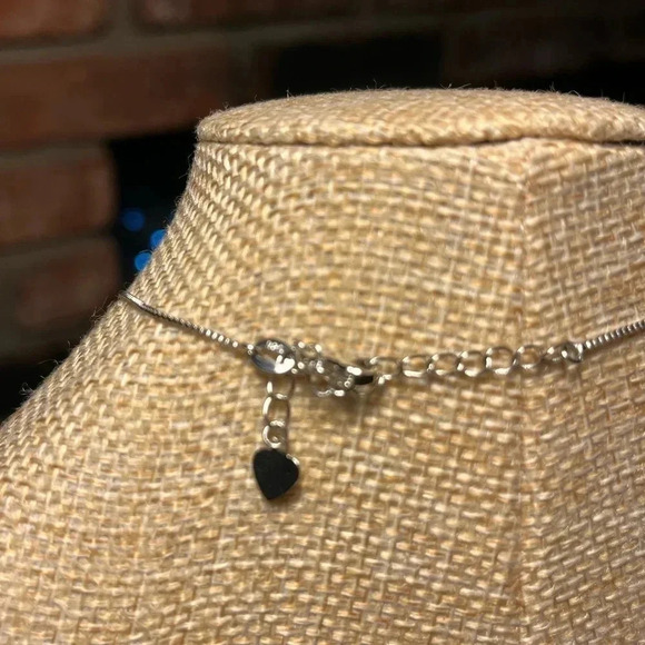 Sterling - Silver 925 18" chain with Silver Shell Pendant and Blue Sea-glass - Picture 6 of 10